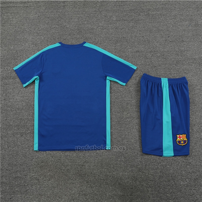 Chandal del Barcelona Manga Corta 2023-2024 Azul - Pantalon Corto